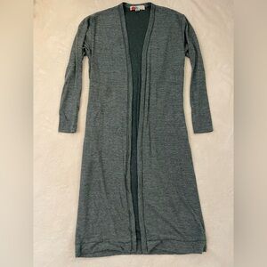 Free People Beach Long Light Blue Cardigan Size XS